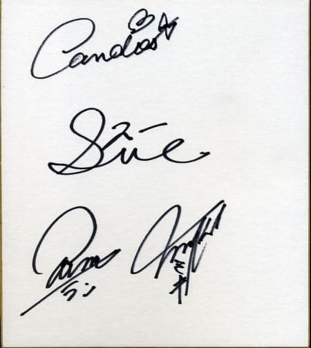 期間限定値下げ！キャンディーズ 直筆サイン色紙 ミキ ラン スー