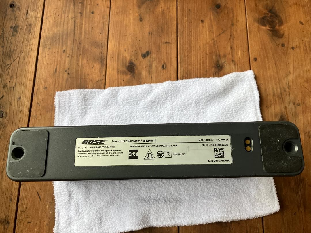 BOSE SoundLink® Bluetooth speakeⅢ　動作未確認