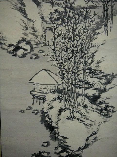 ♥掛軸　雪景図　成木 星洲 　掛け軸　骨董品