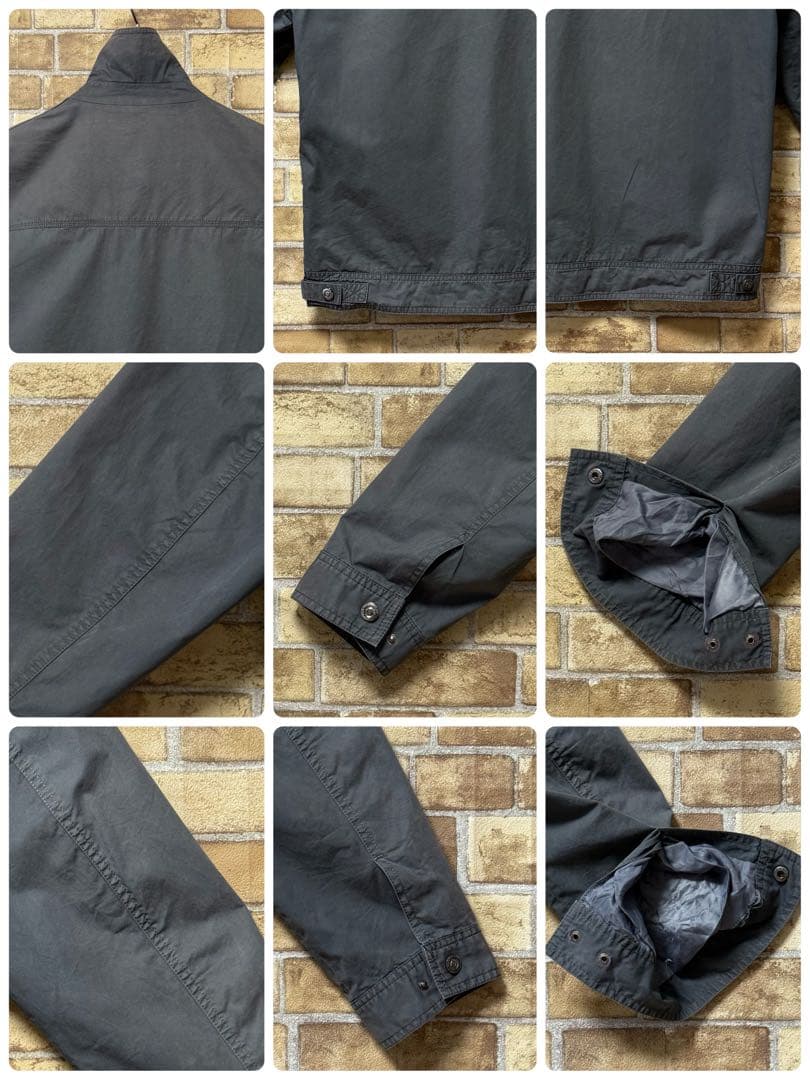 バーバリーロンドン　イングランド製　スイングトップジャケット　刺繍ロゴ　XXL