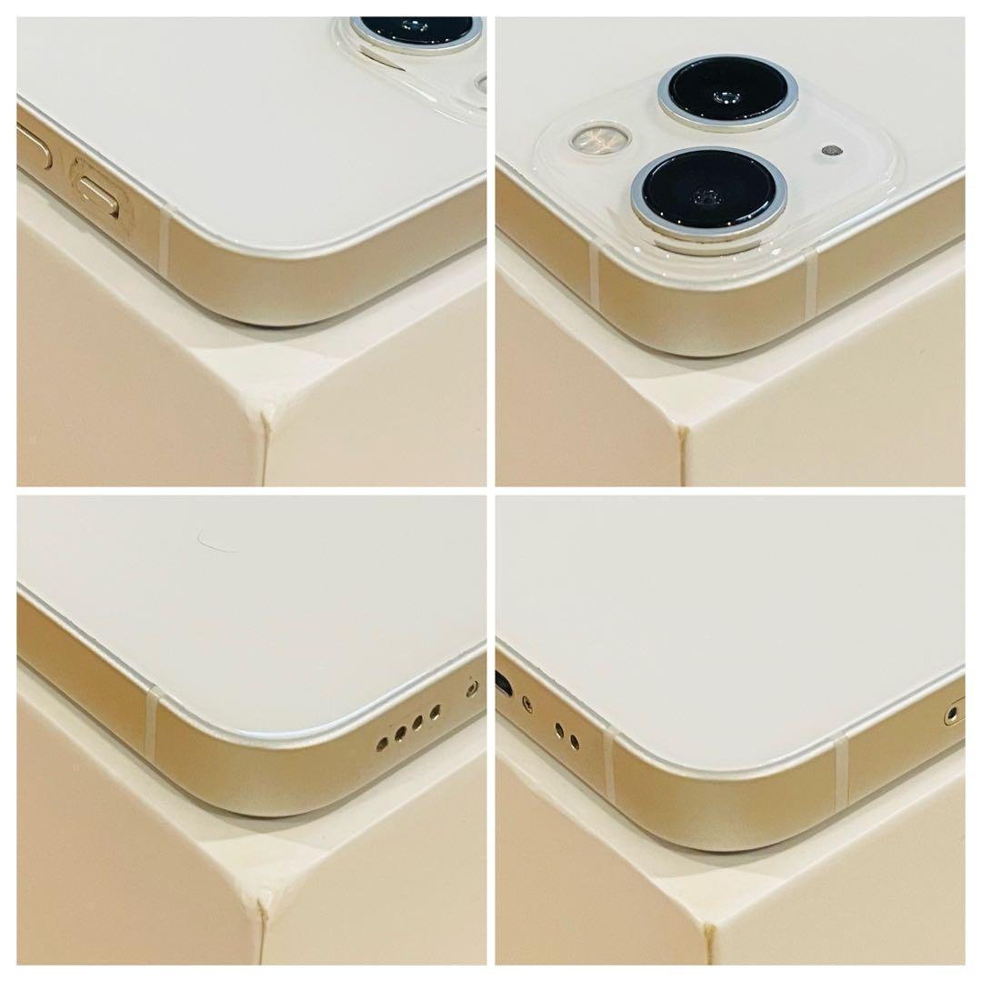 【美品】iPhone13mini ホワイト 128GB SIMフリー 100%