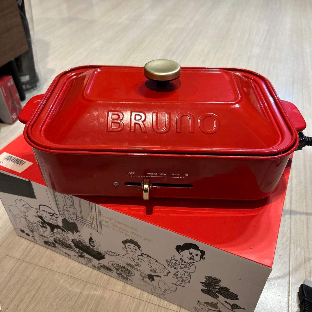 BRUNO たこ焼き器 レッド 24穴