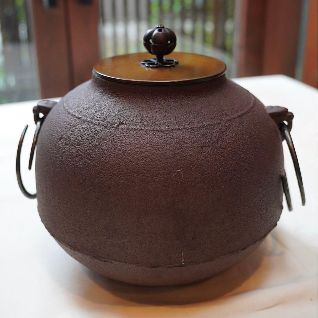 【茶釜】鉄瓶　古物　骨董　茶道具　南部鉄器