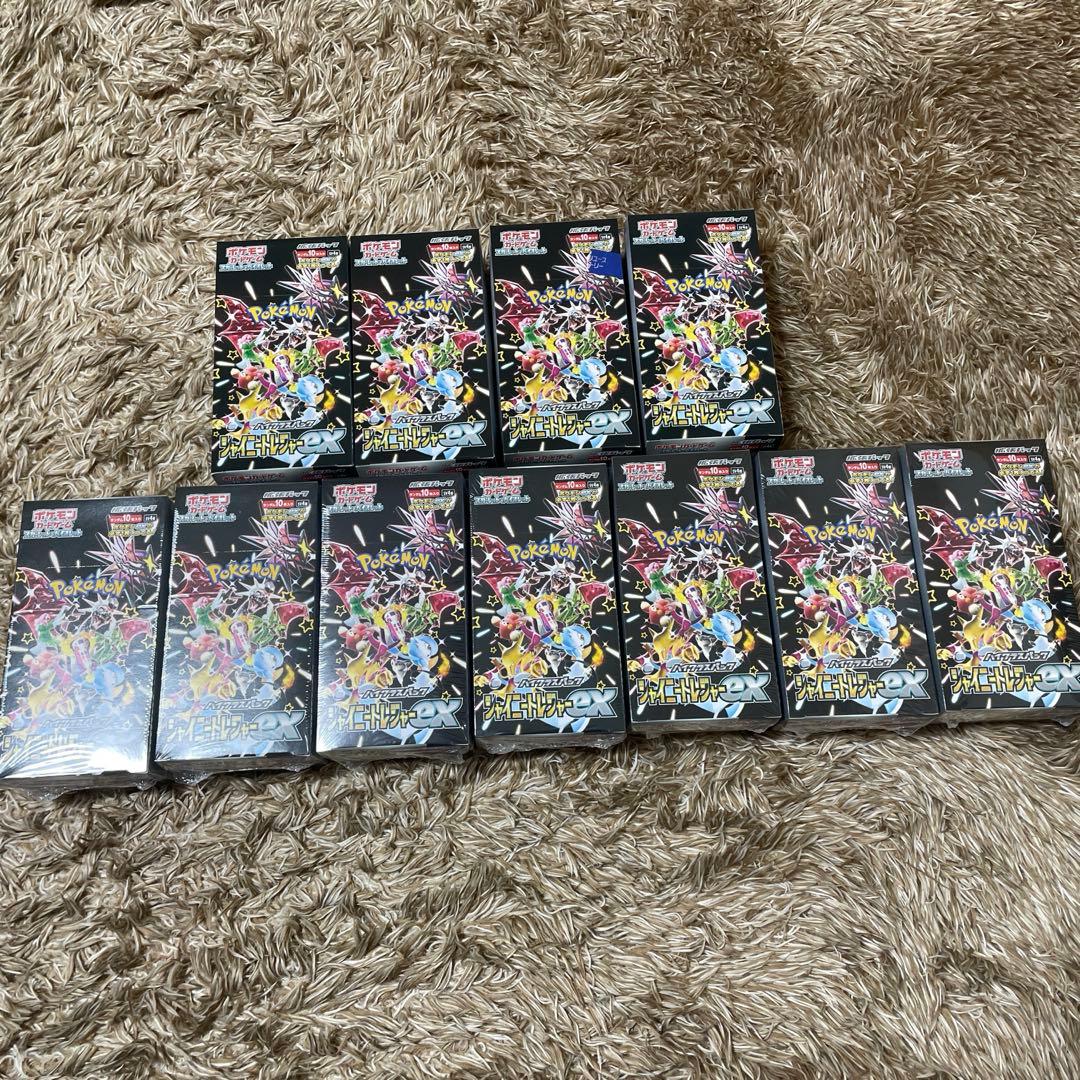 シャイニートレジャーexシュリンク付き7boxシュリンク無し4box計11box