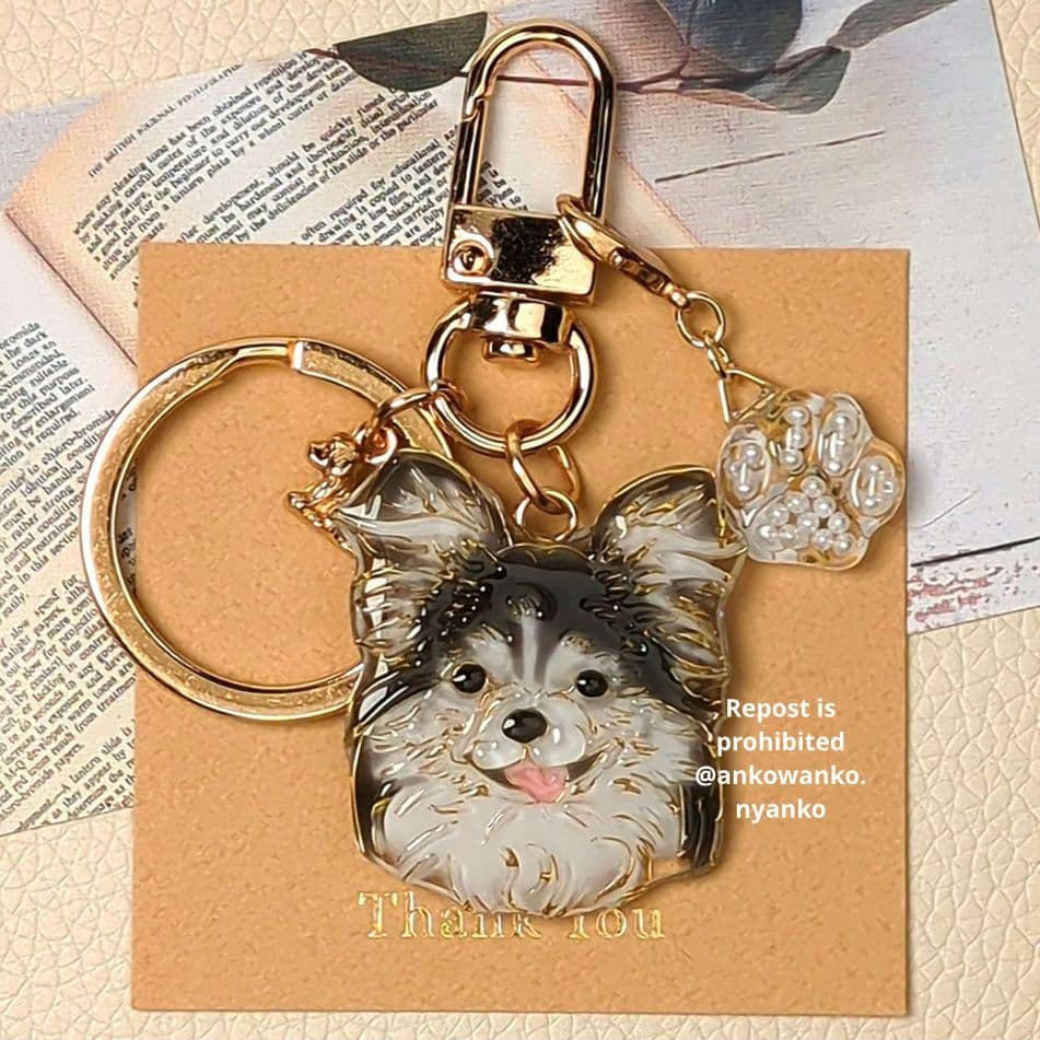 キャバリア　チワワ　愛犬 ankoわんこシリーズ　キーホルダー