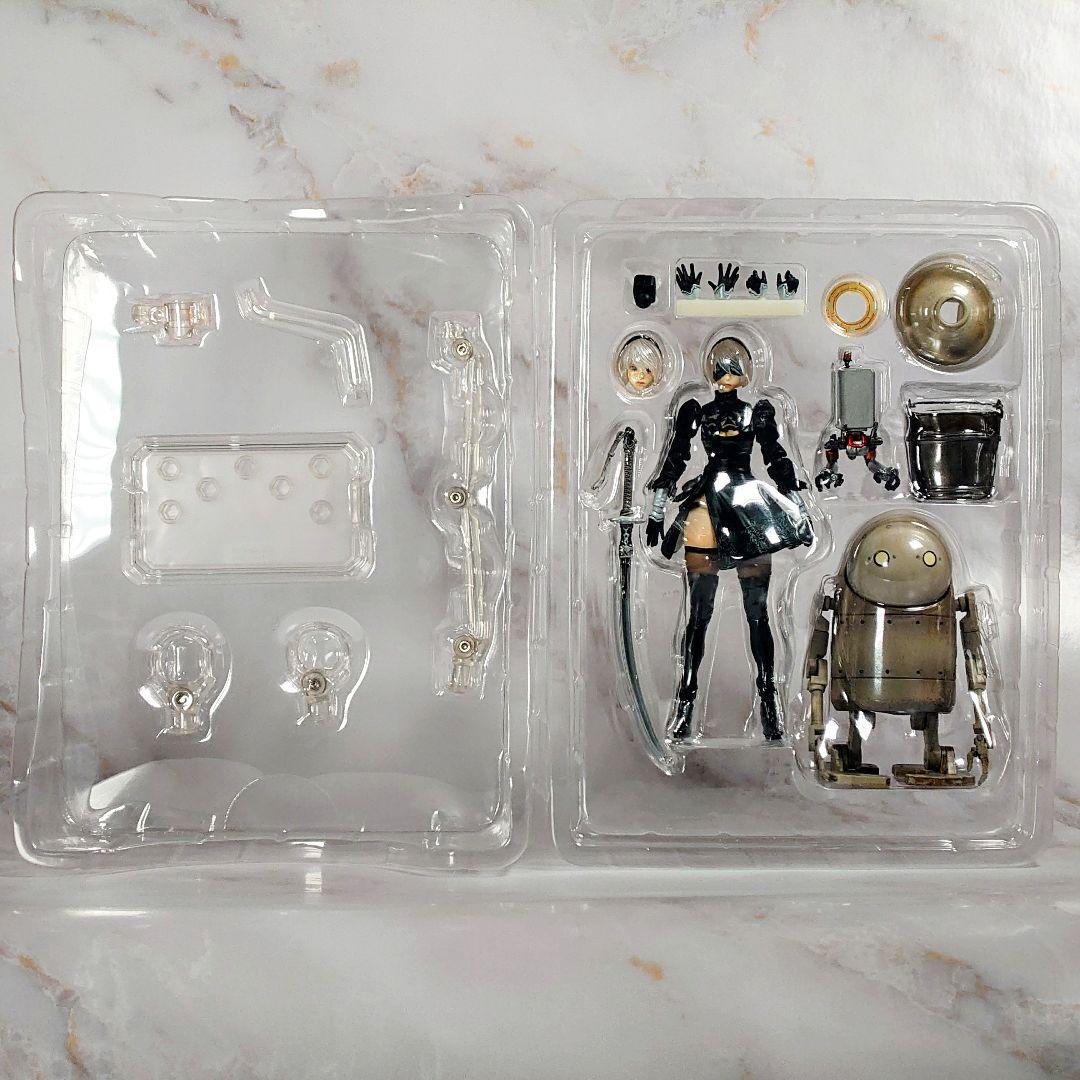 ニーアオートマタ ブリングアーツ 2B&機械生命体　塗装済み可動フィギュア