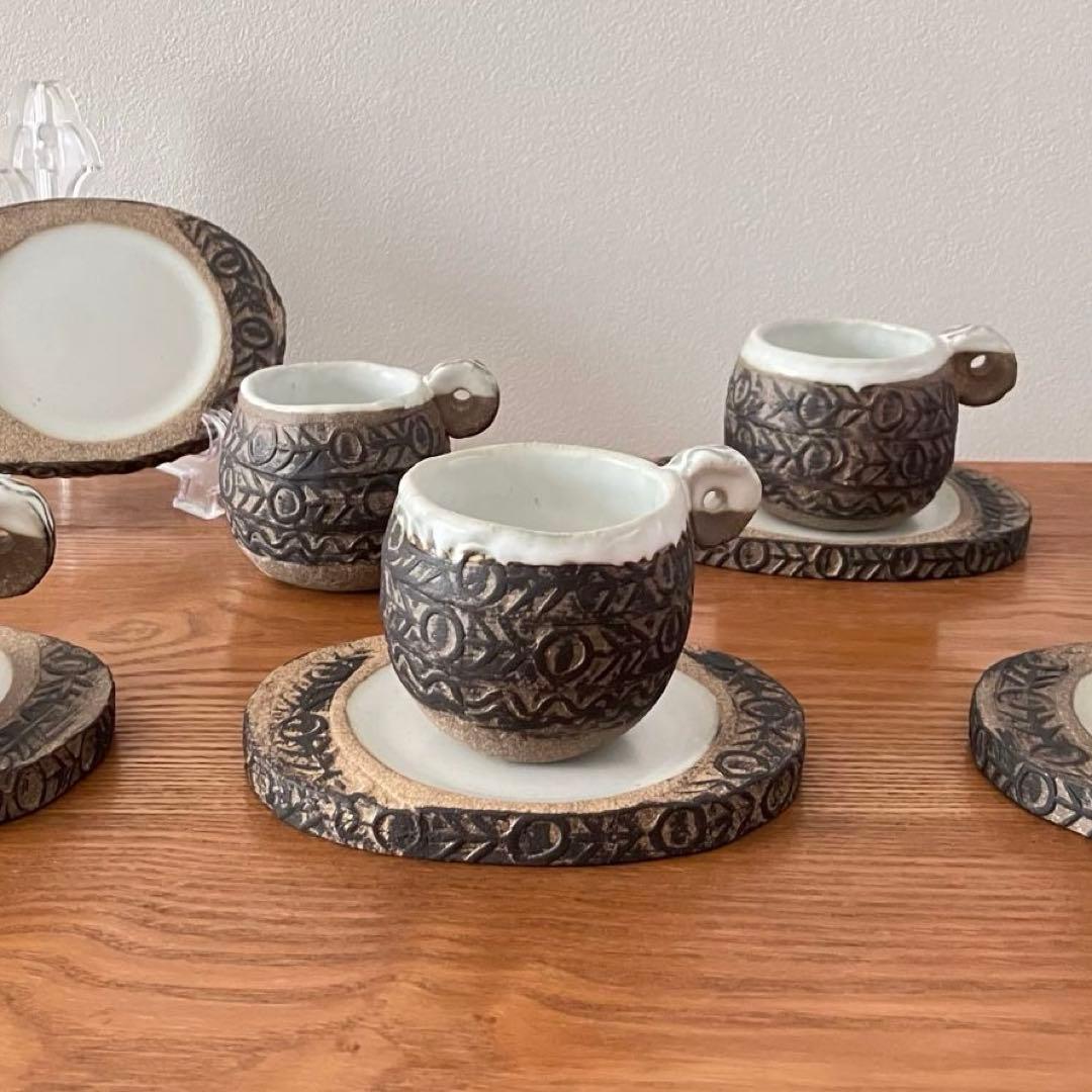 作家もの 陶芸家 カップ&ソーサー（プレート）