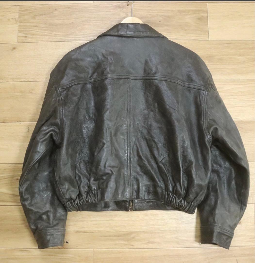 イワマツヒロシ　ユーロ　ビンテージ　クロップド丈　レザージャケット