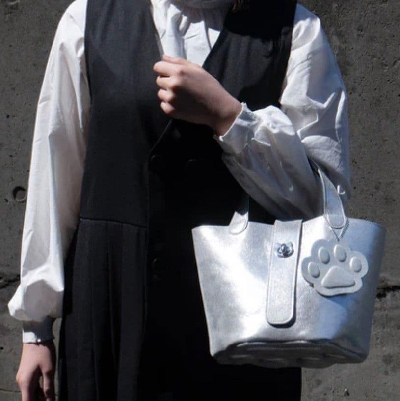未使用 フィロソフィ キラキラバゲットバッグ PAW (パウ) / シルバー