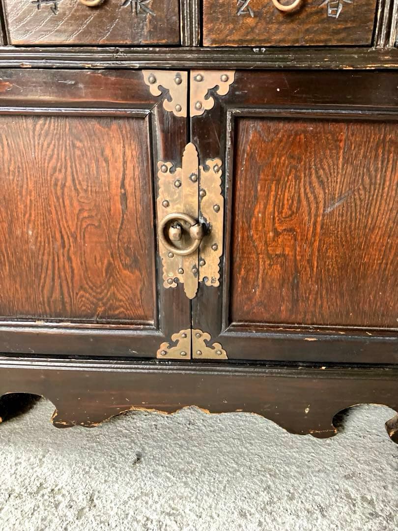 アンティーク　李朝　薬箪笥　訳あり