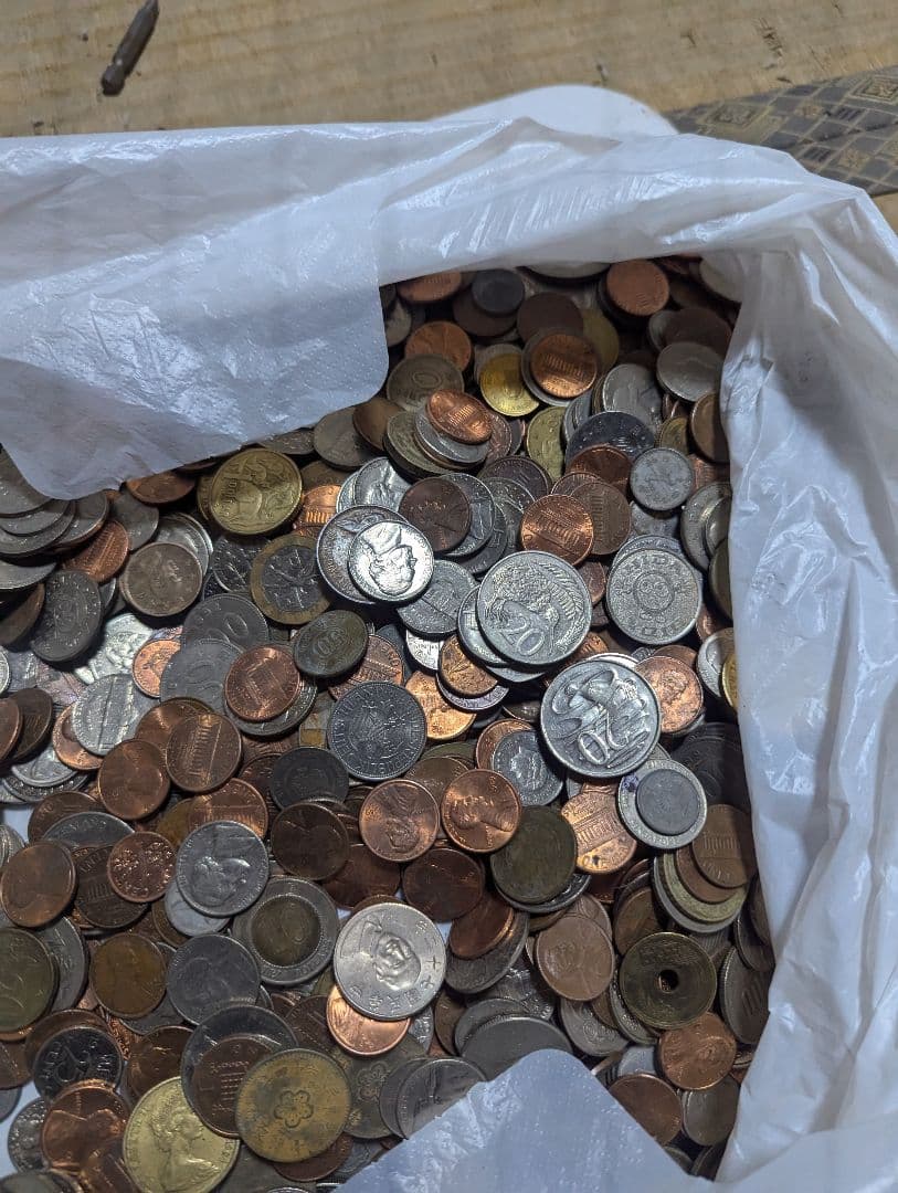 【約4.4kg】外国 外貨 大量 まとめ売り