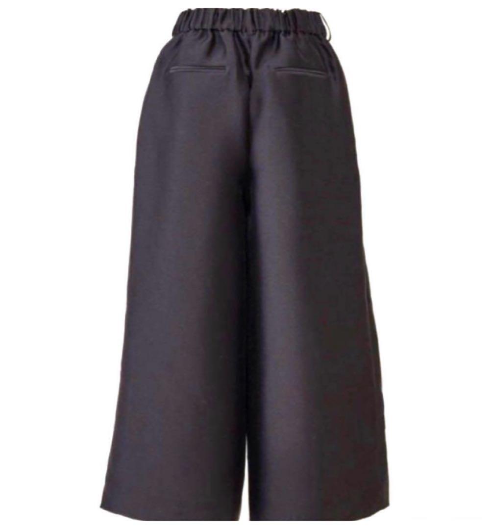 Heve ガウチョパンツ 黒 ウエストゴム