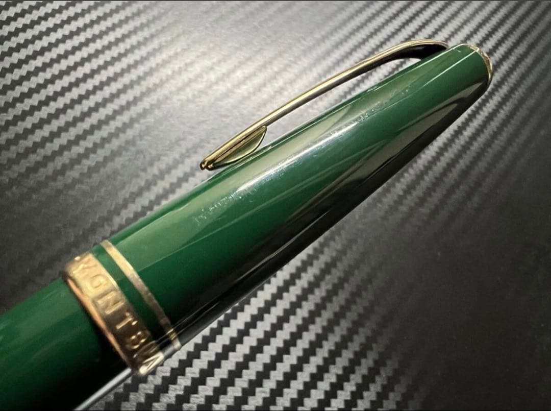 極美品 モンブラン ジェネレーション 万年筆 オリーブグリーン F 細字