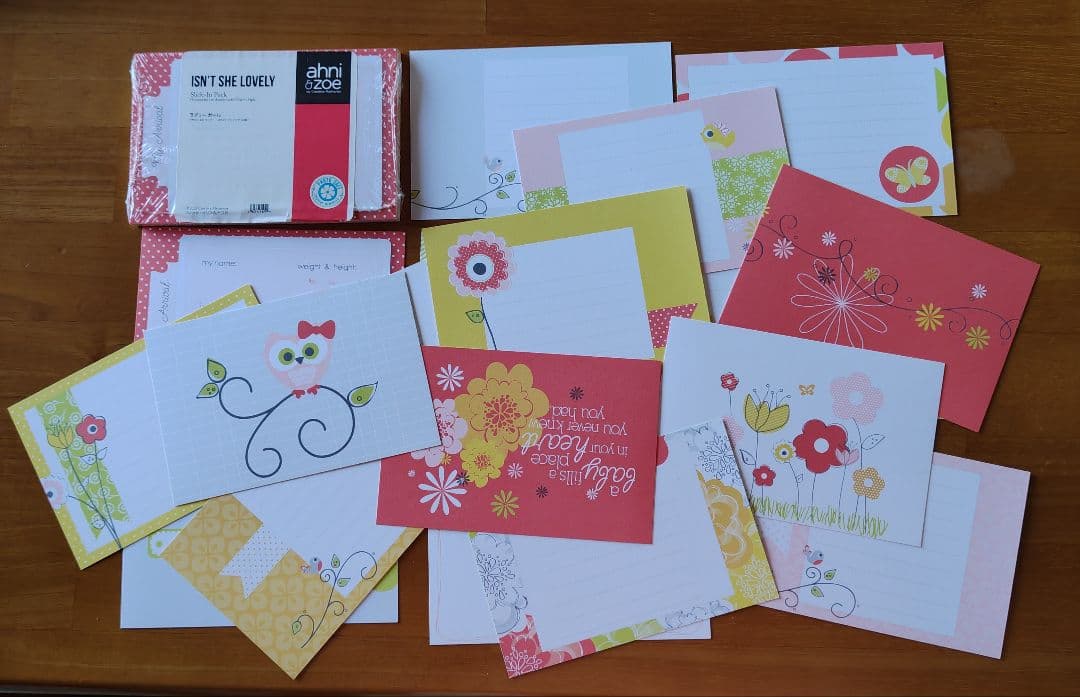 クリエイティブメモリーズベビーガールアルバムセット等とデザイナーペーパー2セット