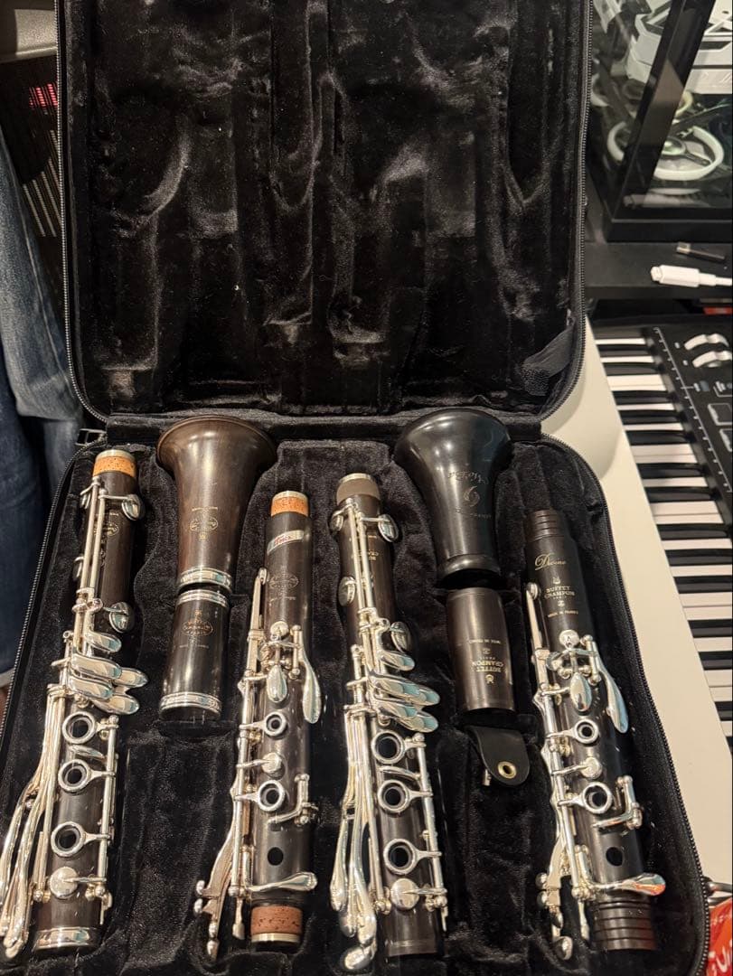 クランポン　クラリネット　ダブルケース　軽量　 B♭ A