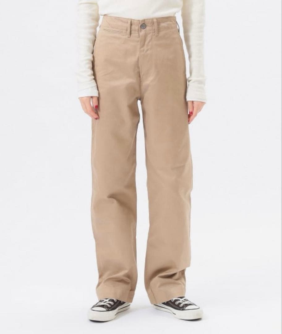 美品BEAMS BOY 別注BUZZ RICKSON'S チノパンツ　ベージュ