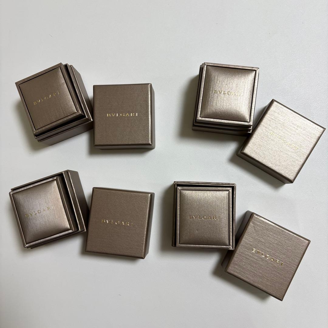 ブルガリ　リングケース　空箱　4個セット　現行品　リボン付き