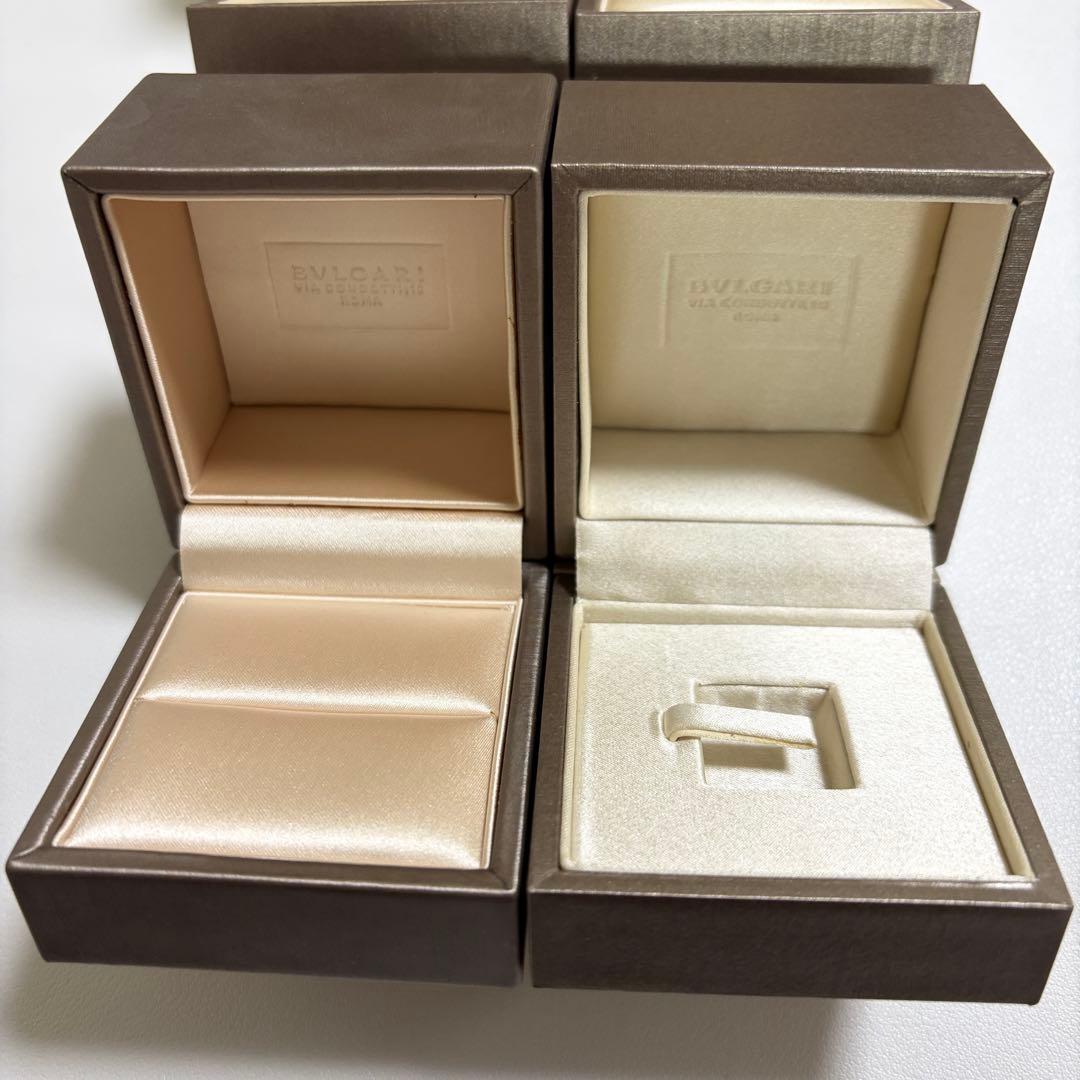 ブルガリ　リングケース　空箱　4個セット　現行品　リボン付き