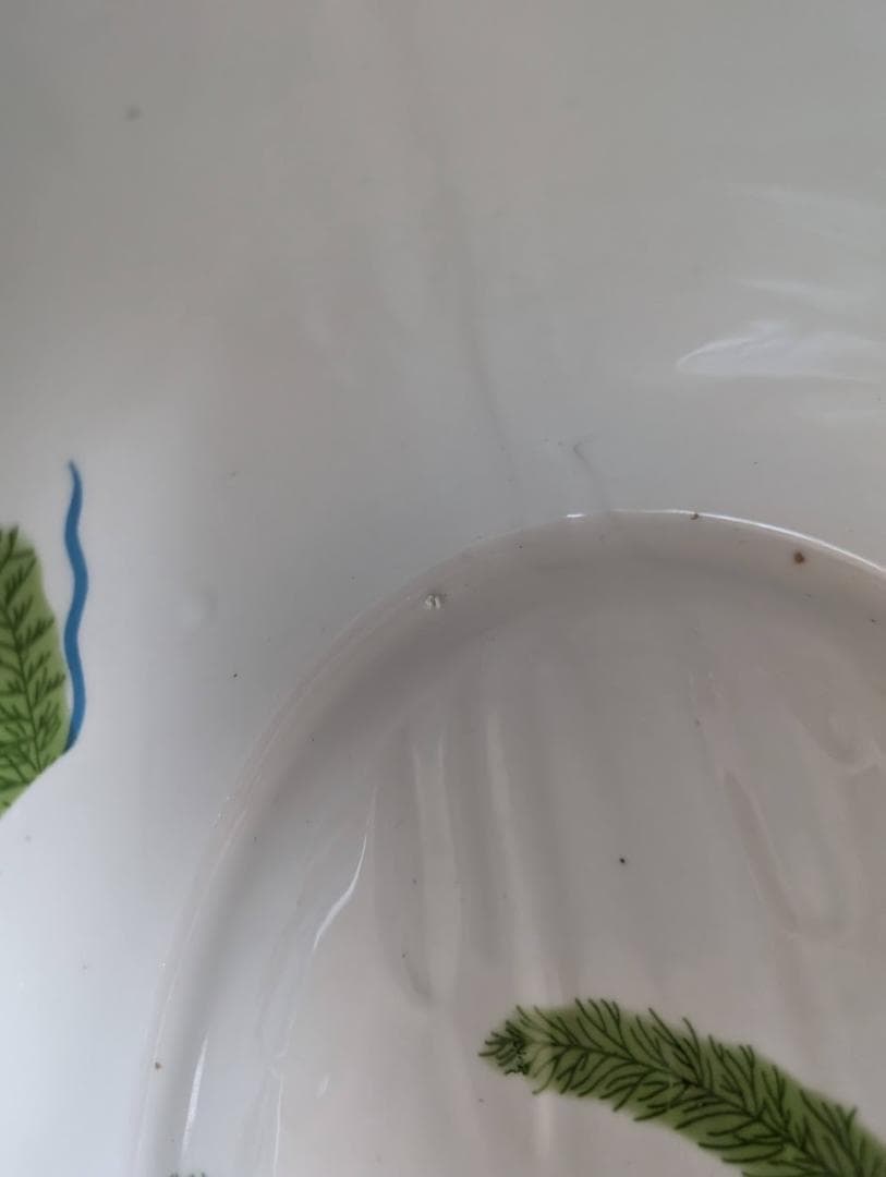 hiro【1点限り】巨大　金魚鉢　楕円　花柄　シノワズリ　金魚柄