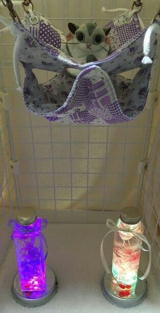 モモンガハウス(小花柄・紫Ver.2)  春(夏)秋仕様  1900円