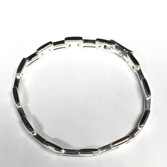 極美 新品仕上げ グッチ Hリンク ブレスレット シルバー 925 ヴィンテージ