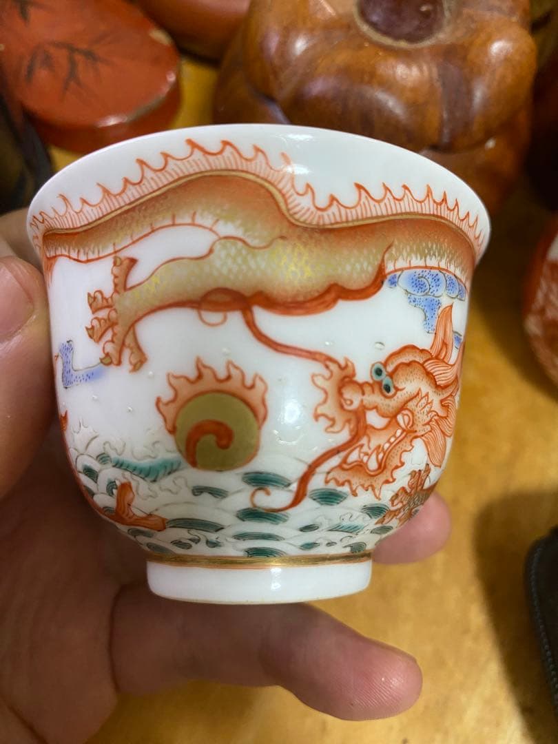 中国美術 茶杯 粉彩 清代 茶道具