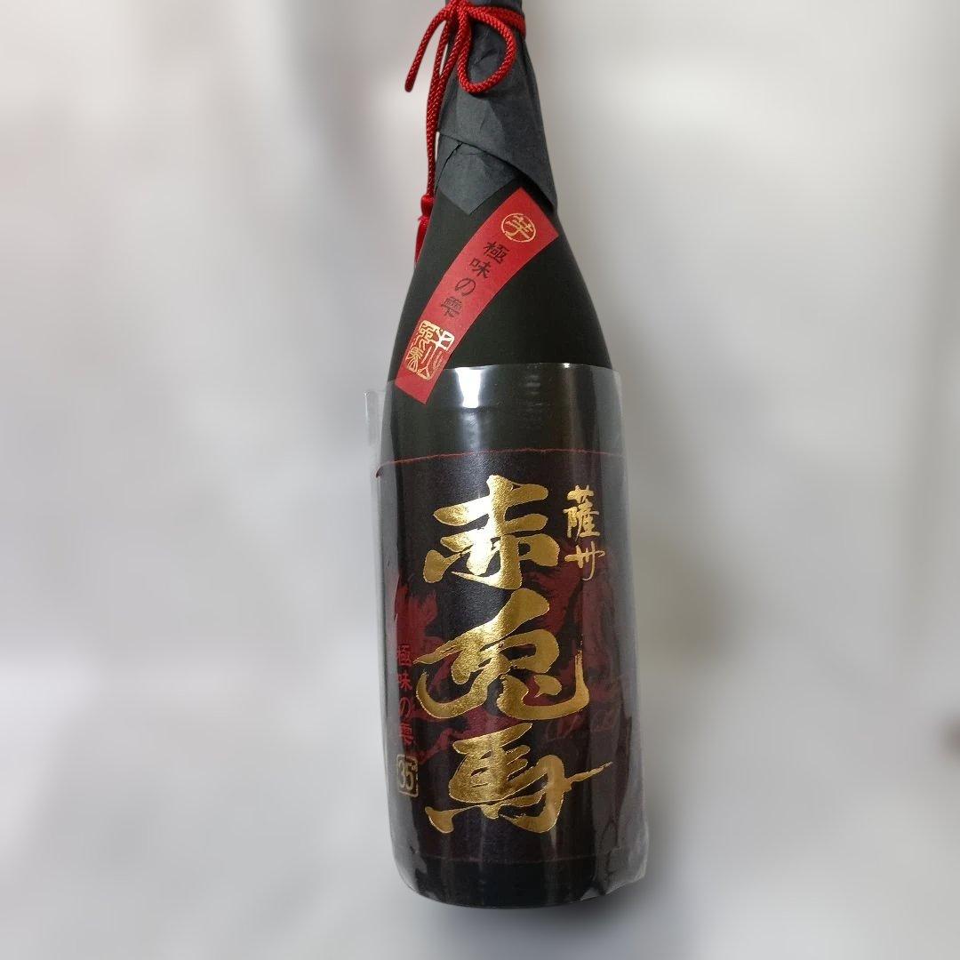 赤鬼馬 極味の霊 焼酎　1800ml 35度　未開封　新品未使用　黒色化粧箱入り