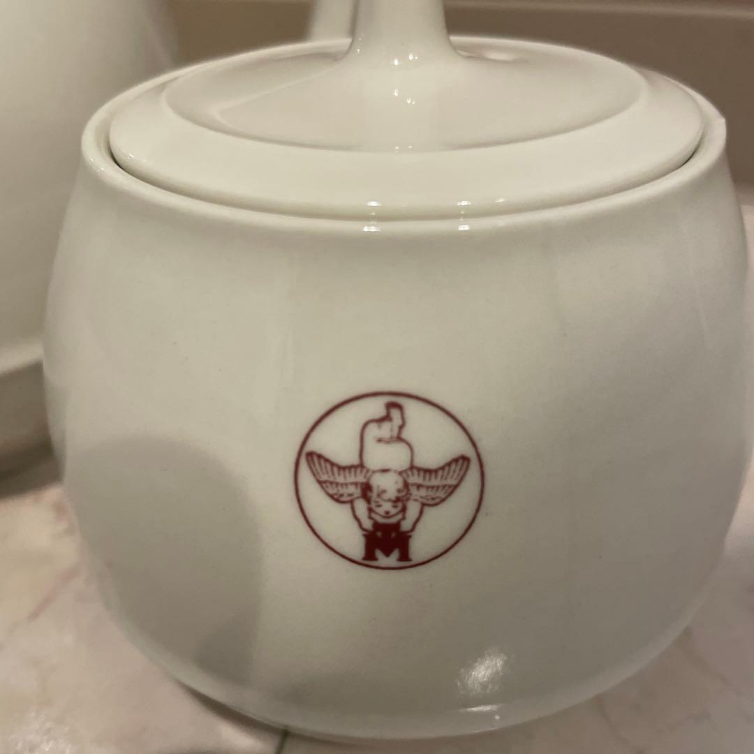 小*隆様 【貴重】森永　ティーポット　シュガーポット　森永製菓　ロゴ　エンゼルマ