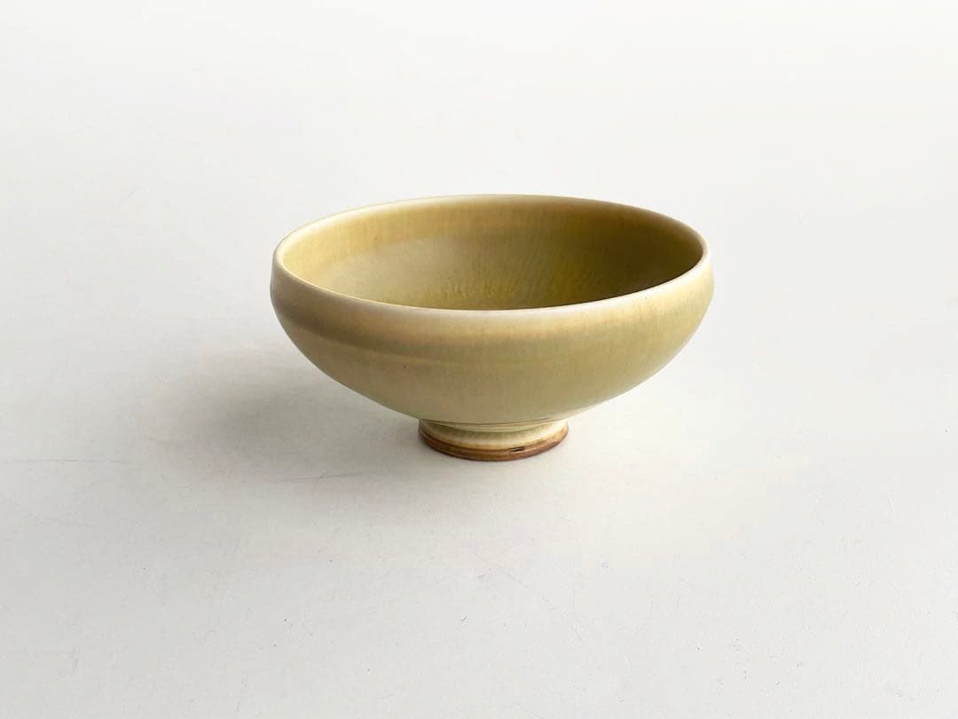 ベルント・フリーベリ　Berndt Friberg グスタフスベリ　黄釉　盃