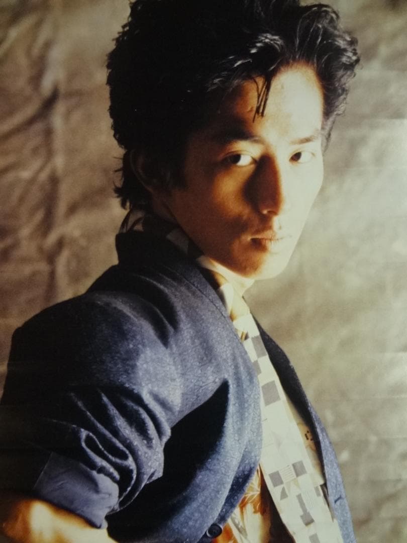 真田広之サイン入り　　入手困難非売品　レコード会社ポスター