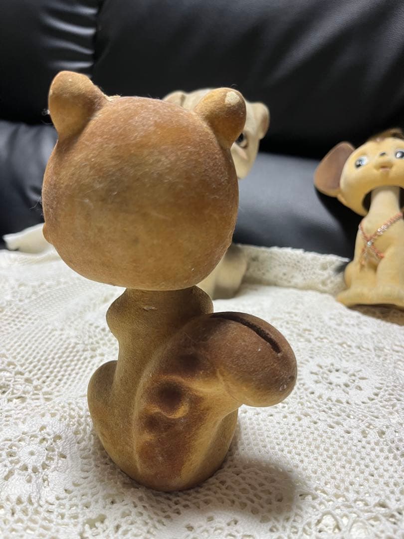 蚤の市　アンティークドール　置物　貯金箱