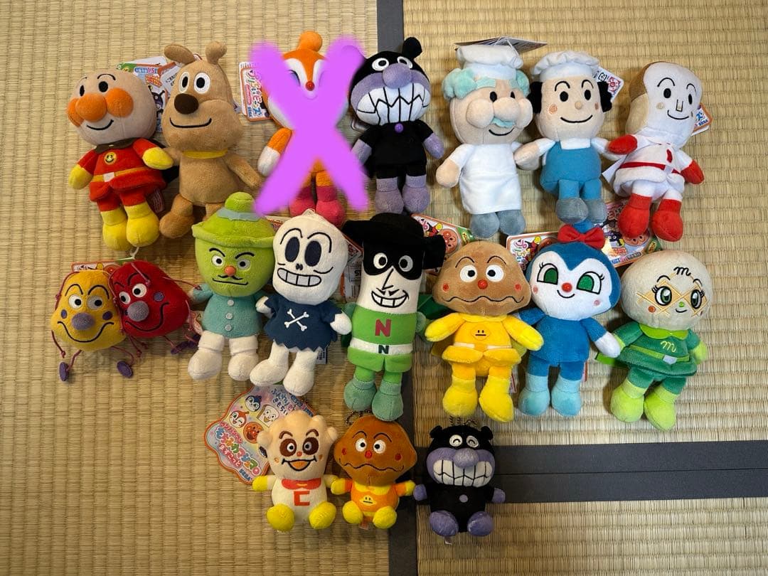 【バラ売り可】アンパンマン プリちぃビーンズ13体×もちふわマシュマロ×3