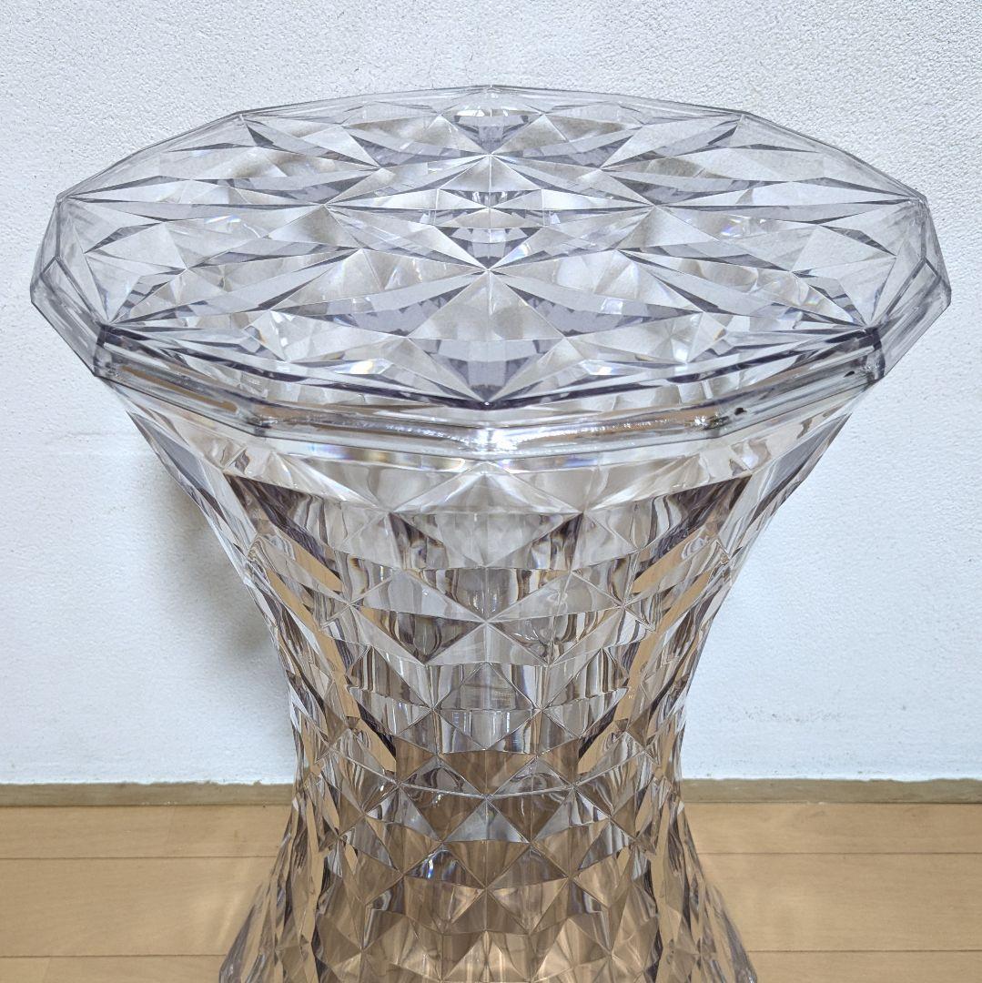 美品 Kartell STONE カルテル ストーン スツール クリスタル ④