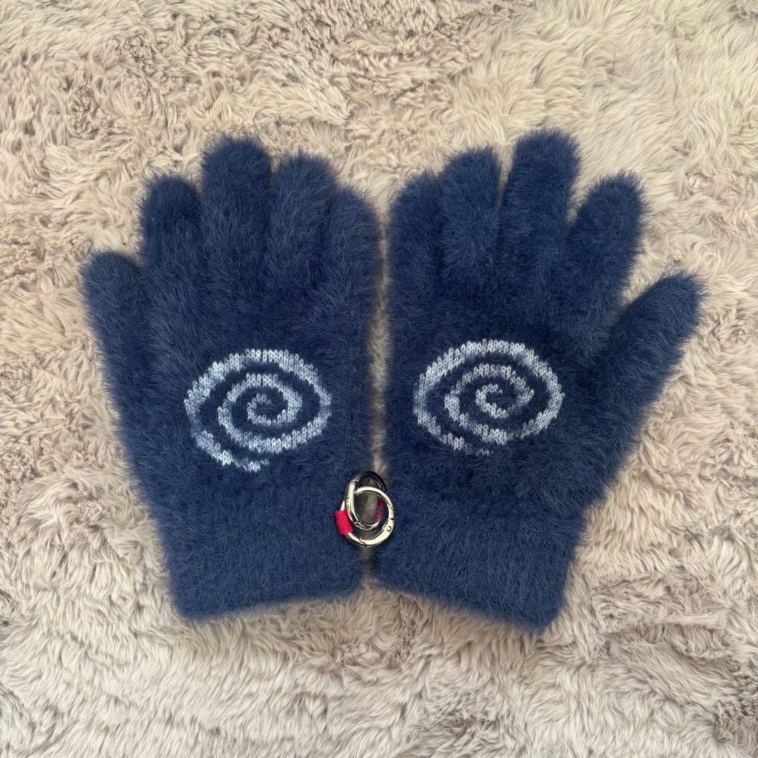 小物 GuruGuru Hairy Gloves (NAVY)