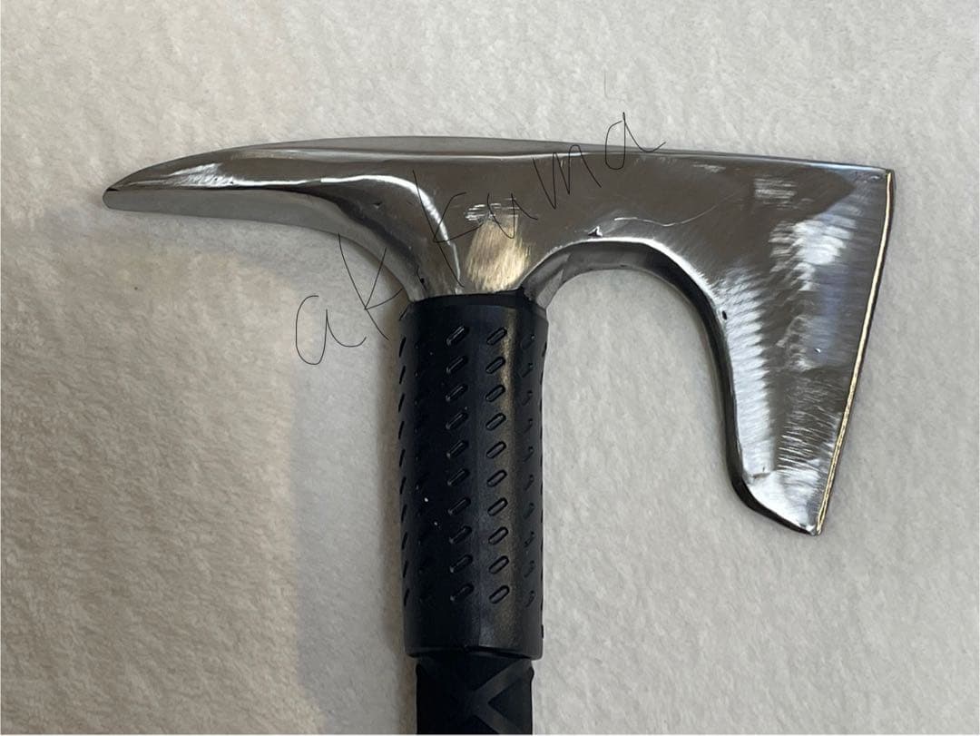 材割り用採集斧　両手斧　ロング　レッド