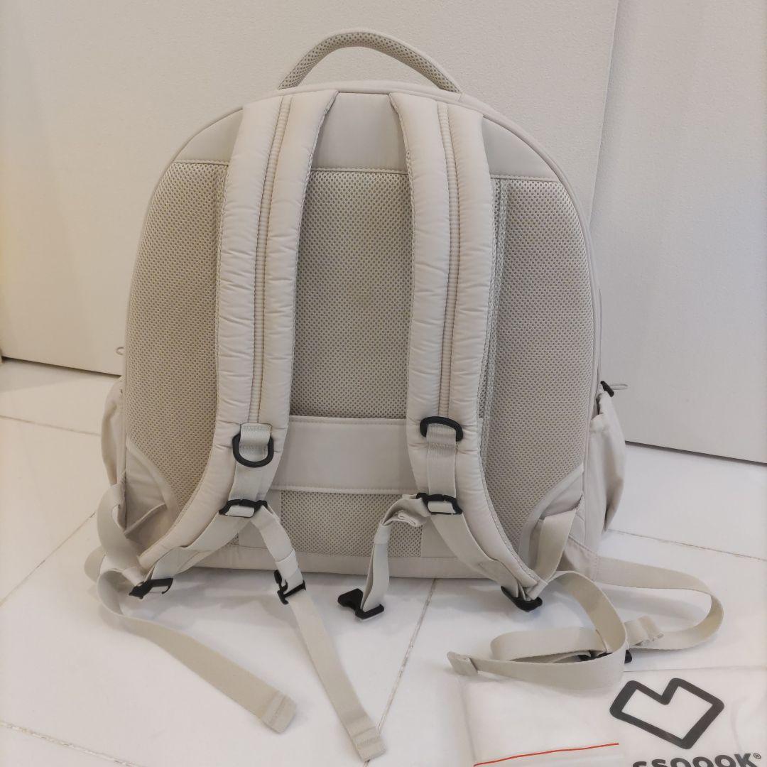 ssoook　両窓フロントバッグ【SO-CA413】　ベージュ　XL　おまけ付き