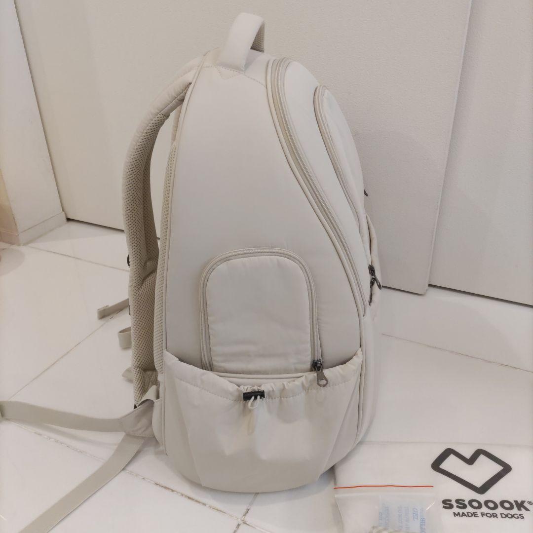 ssoook　両窓フロントバッグ【SO-CA413】　ベージュ　XL　おまけ付き