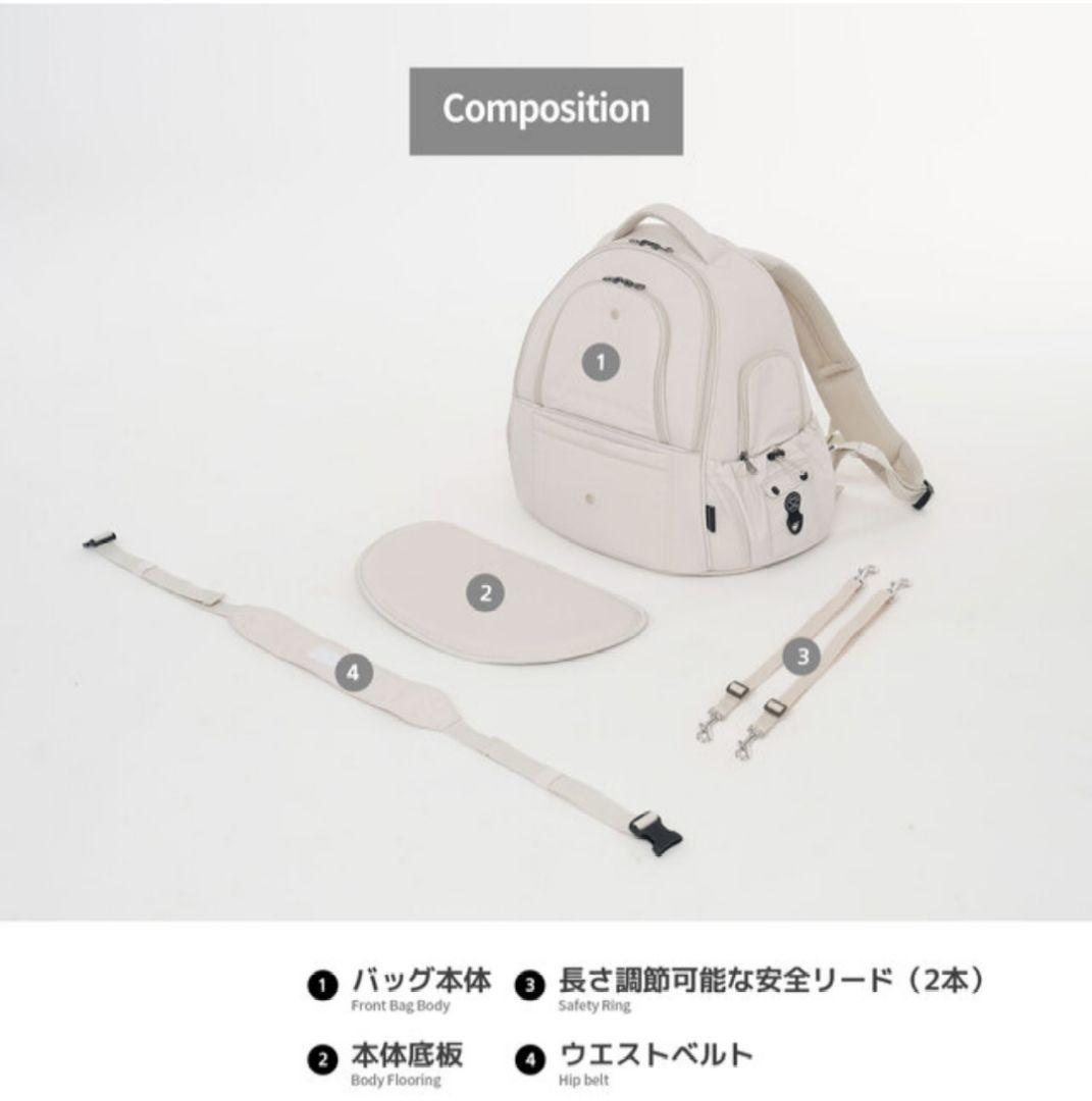 ssoook　両窓フロントバッグ【SO-CA413】　ベージュ　XL　おまけ付き