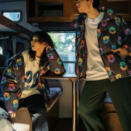 ☆go slow caravan☆コーデュロイ総柄 ハイスタンドパディングJKT