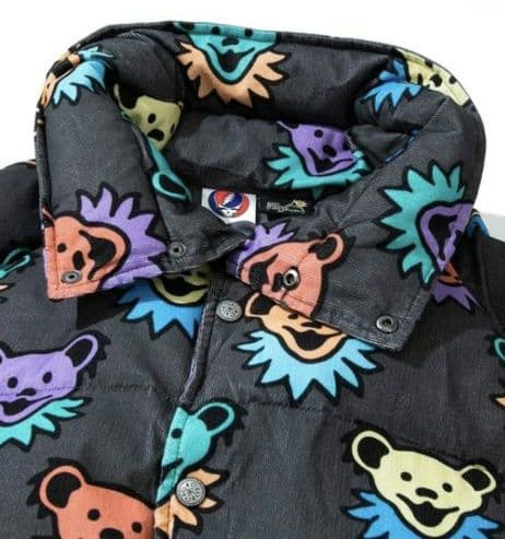 ☆go slow caravan☆コーデュロイ総柄 ハイスタンドパディングJKT