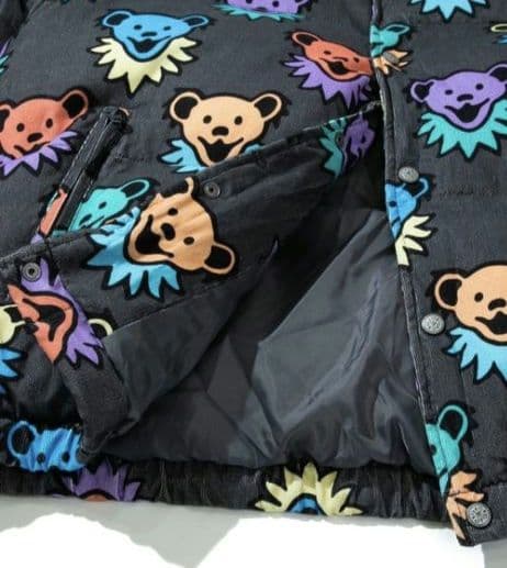 ☆go slow caravan☆コーデュロイ総柄 ハイスタンドパディングJKT