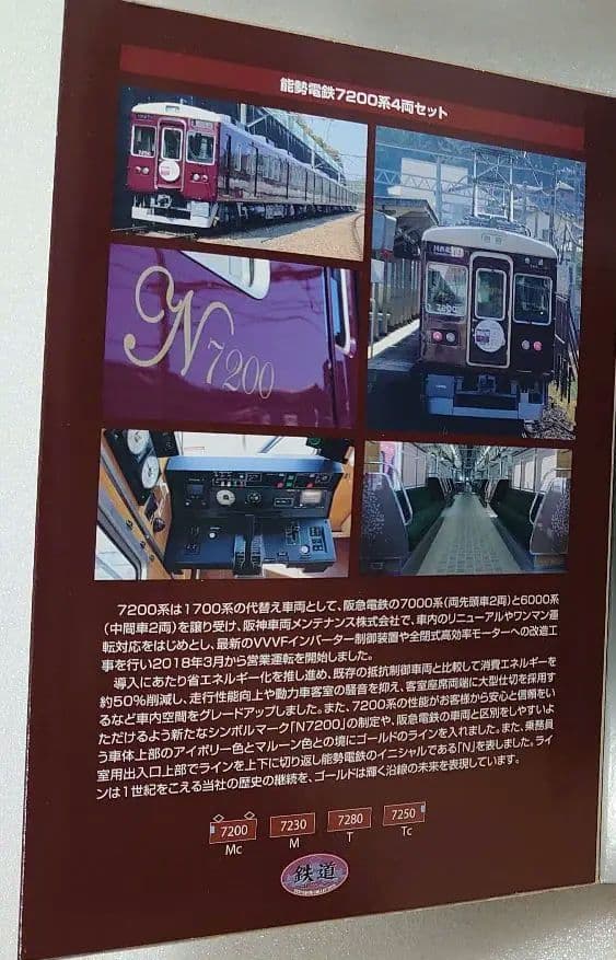 動力付きN化 能勢電鉄 7200系 鉄コレ トミーテック TOMY TEC