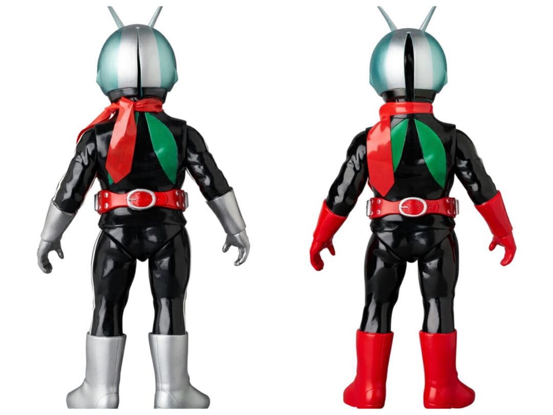 メディコムトイ× 東映レトロソフビ★仮面ライダー新１号.2号ダブルライダーカラー