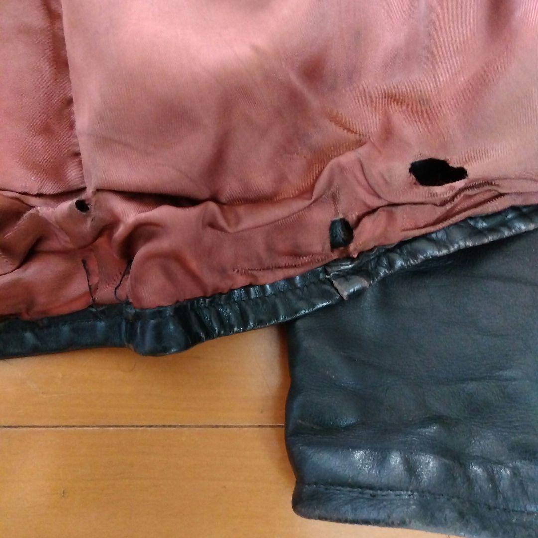 Schott vintage 牛革 シングルライダース ボアインナー付き 38