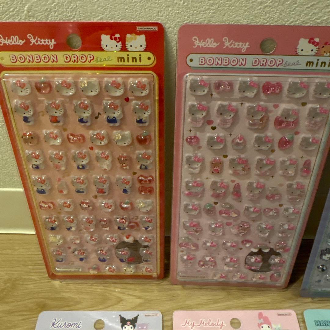 【国内購入正規品】サンリオ　ボンボンドロップシールミニ