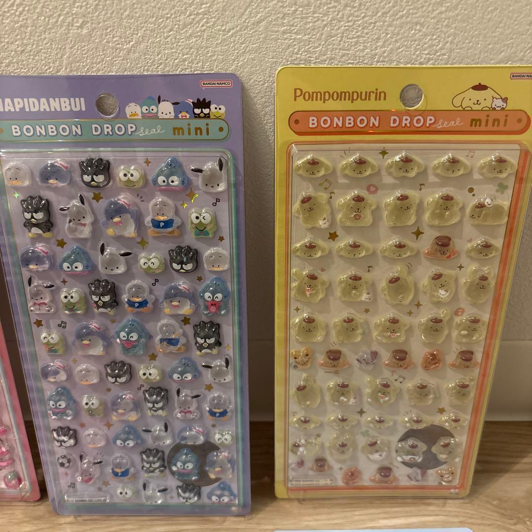 【国内購入正規品】サンリオ　ボンボンドロップシールミニ