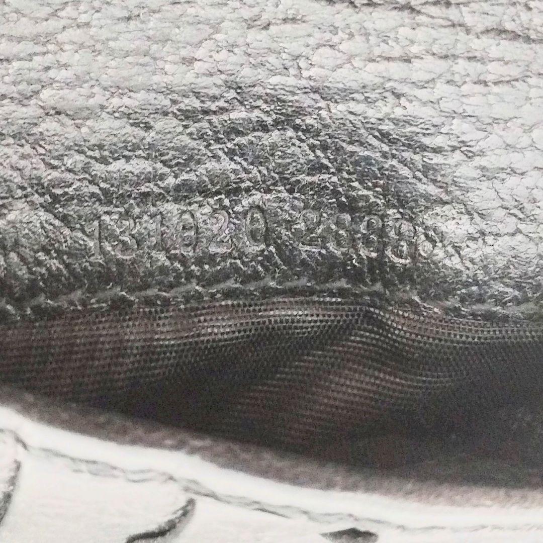 GUCCI 二つ折り財布 インターロッキング シェリーライン GG金具 黒 本革