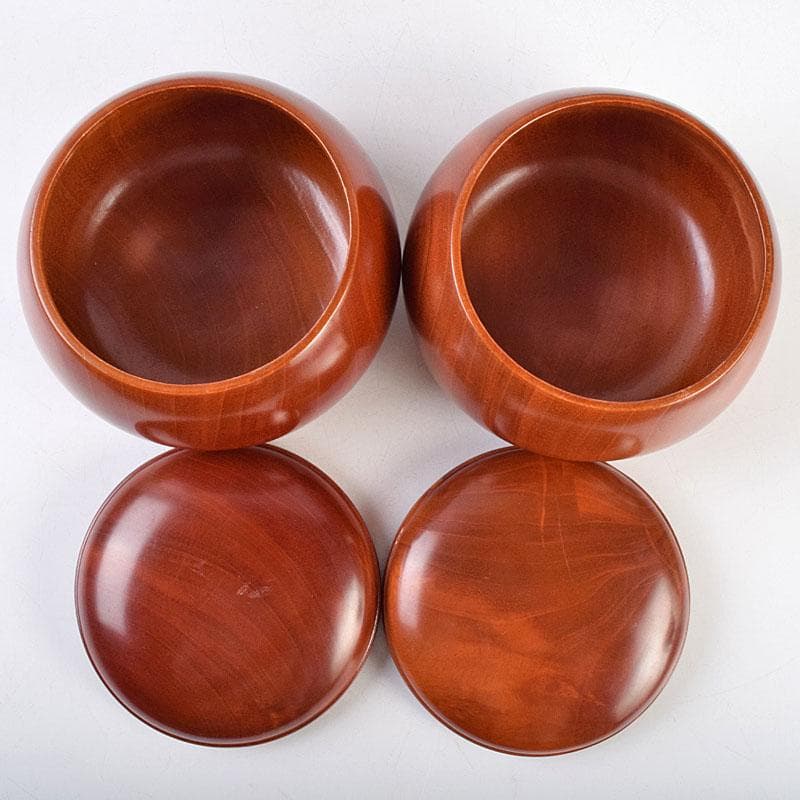 囲碁　碁石　本蛤碁石　那智黒碁石　碁笥　一套　時代箱付　M　R9282B