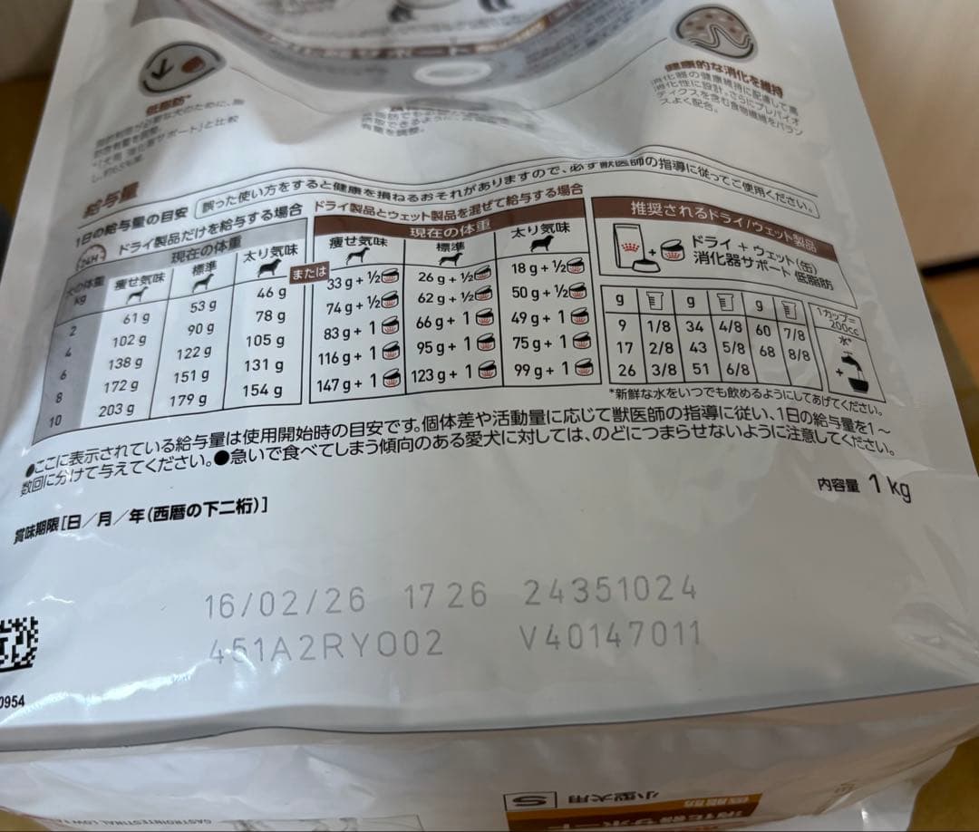 ロイヤルカナン 消化器サポート 小型犬用 低脂肪　【1キロ×2袋】