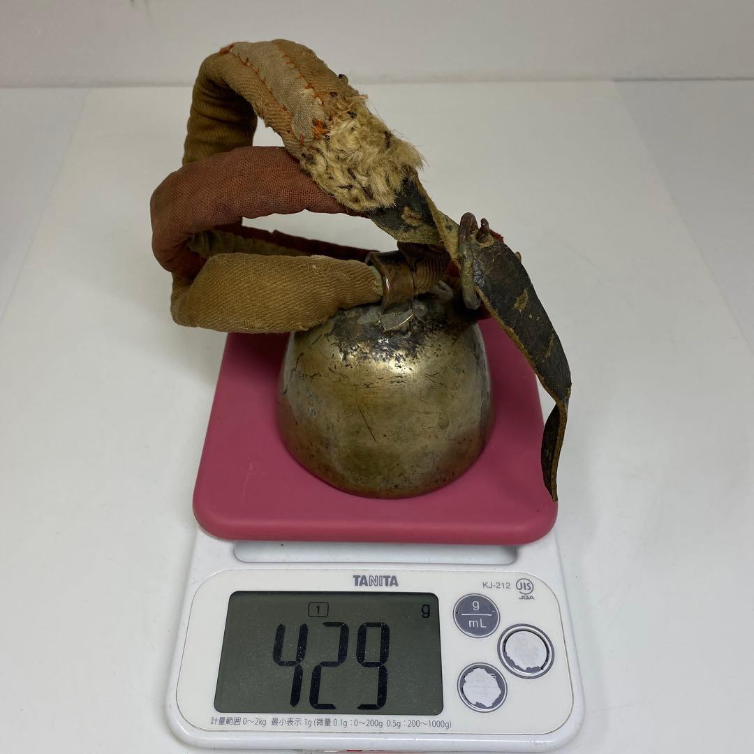 古代チベット馬鈴　木箱付（響き良いです）429g 東Y7-0228☆2Fタトオ